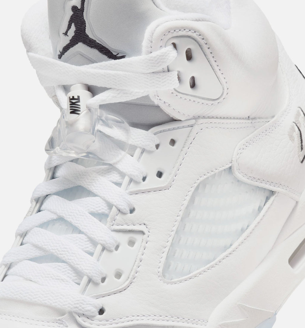 Air Jordan 5 Retro OG Men's Sneakers – White Metallic