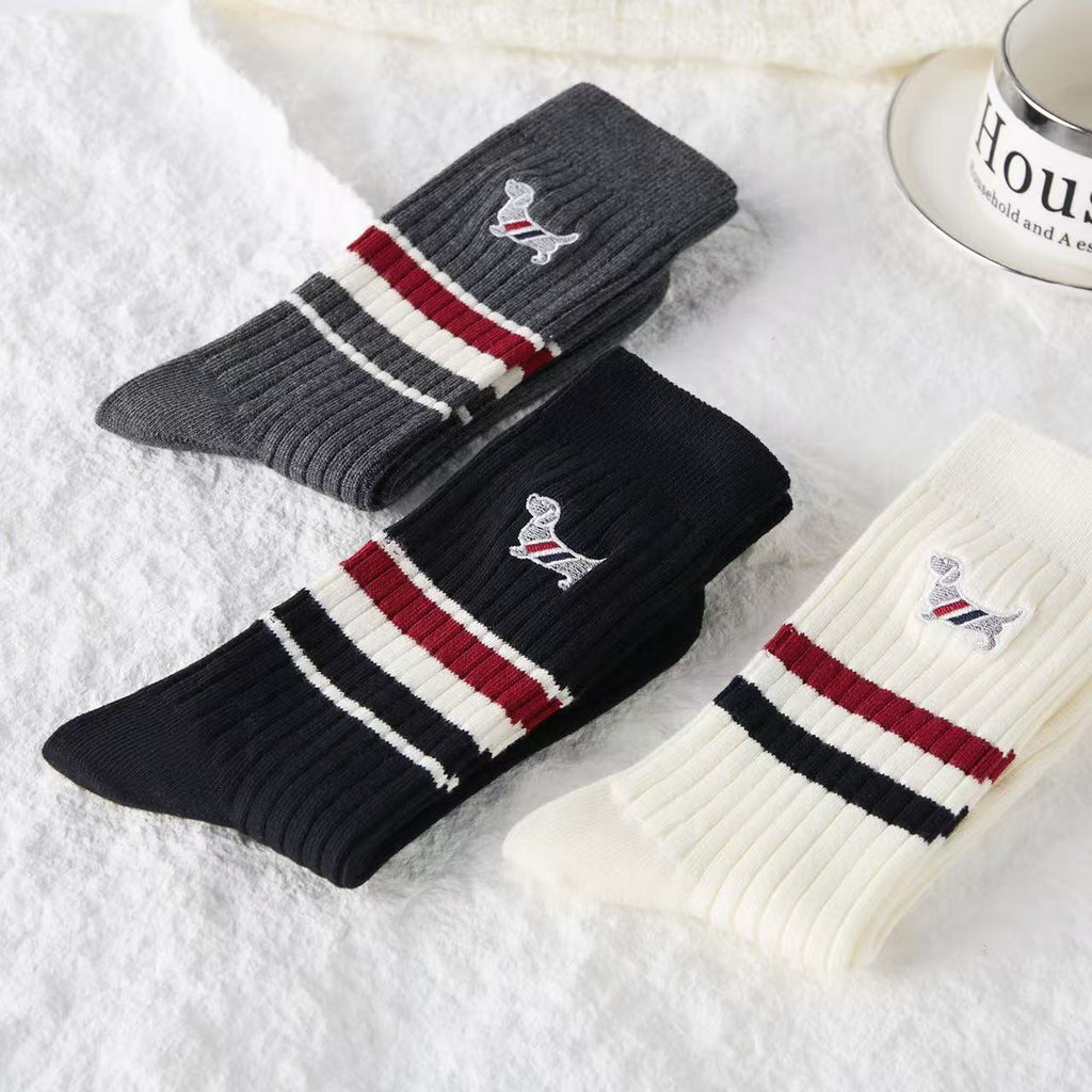 2025SS Dog embroidered socks