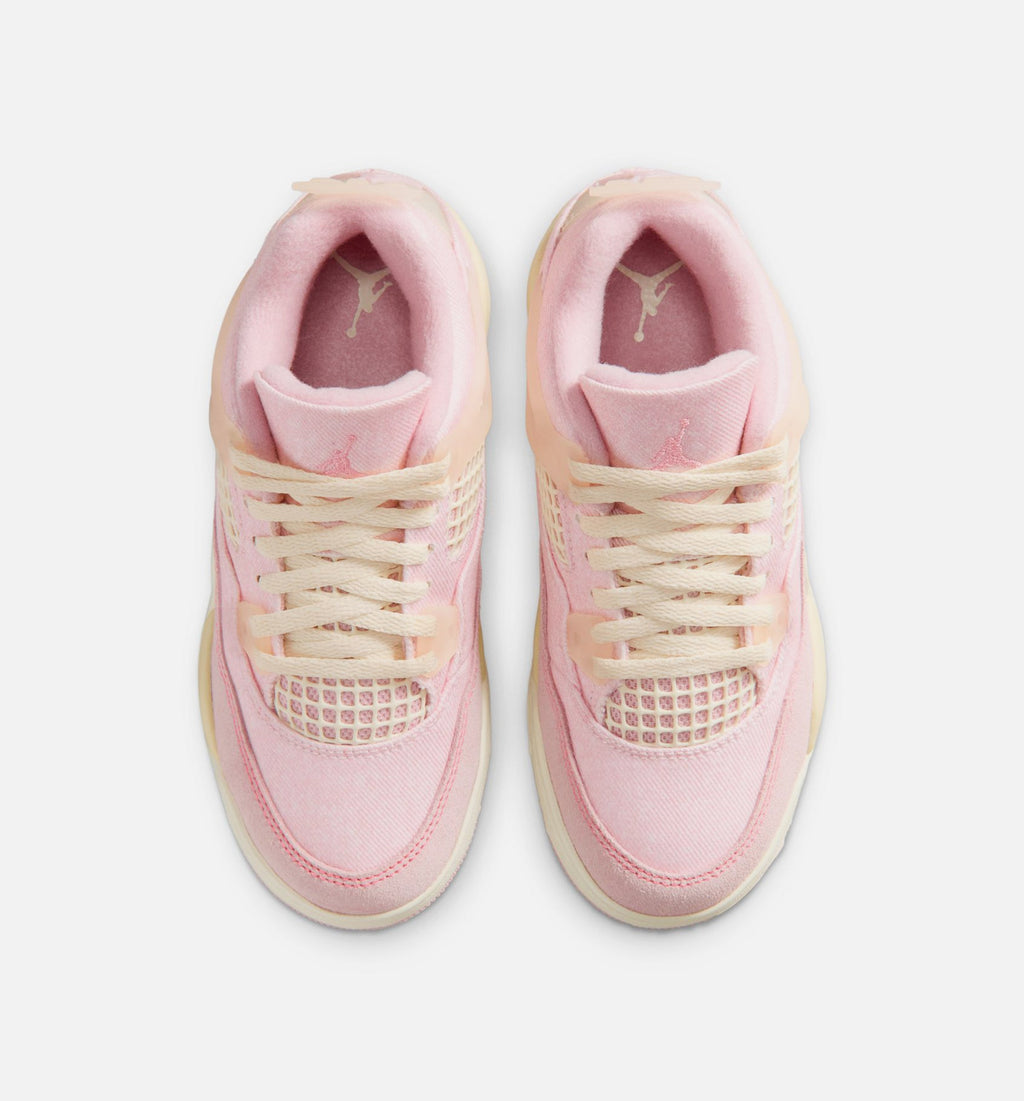 Air Jordan 4 Retro Preschool Sneakers – Pink Pearl/Iced Carmine