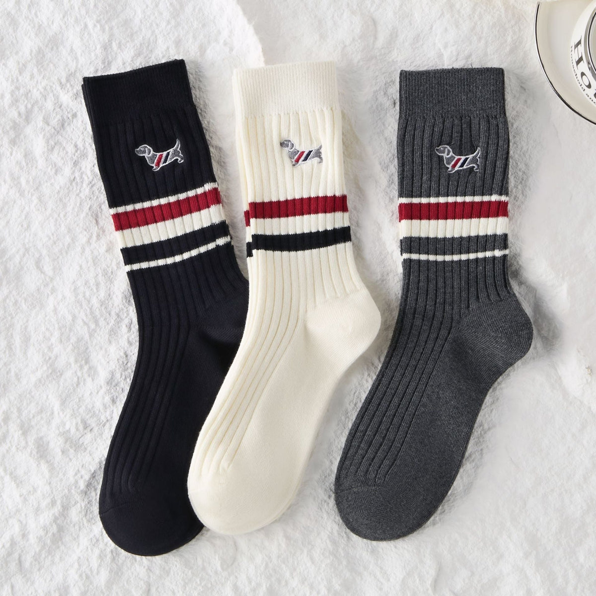 2025SS Dog embroidered socks