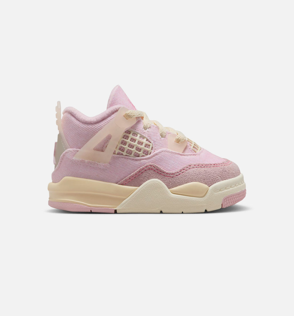 Air Jordan 4 Retro Infant & Toddler Sneakers – Pink Pearl/Iced Carmine