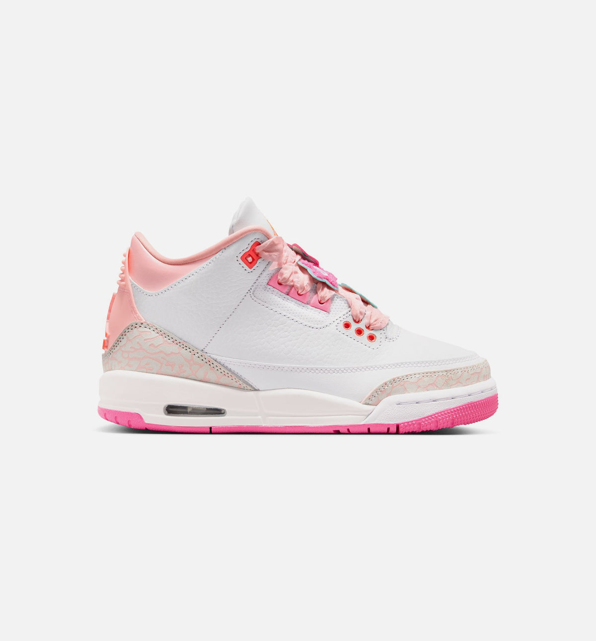 Air Jordan 3 Retro Grade School Sneakers – Spring Flowers