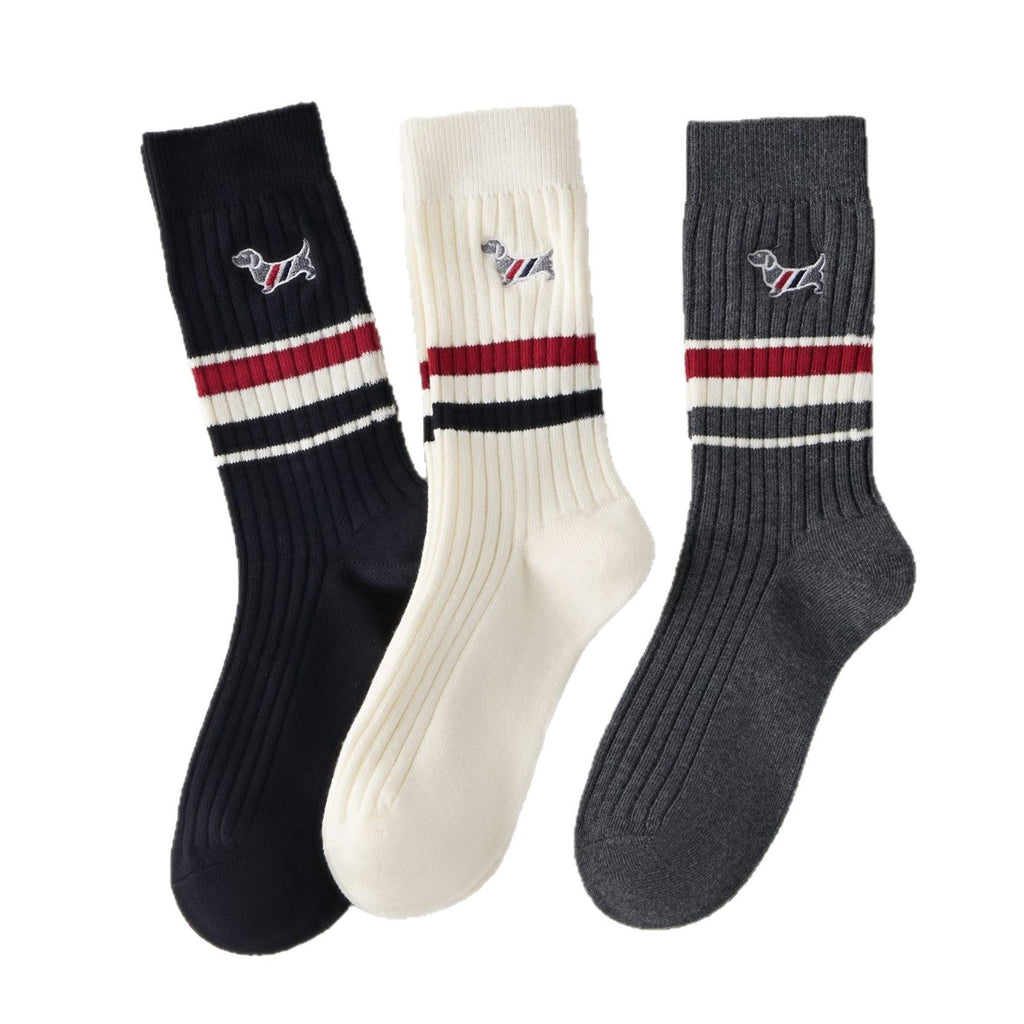 2025SS Dog embroidered socks