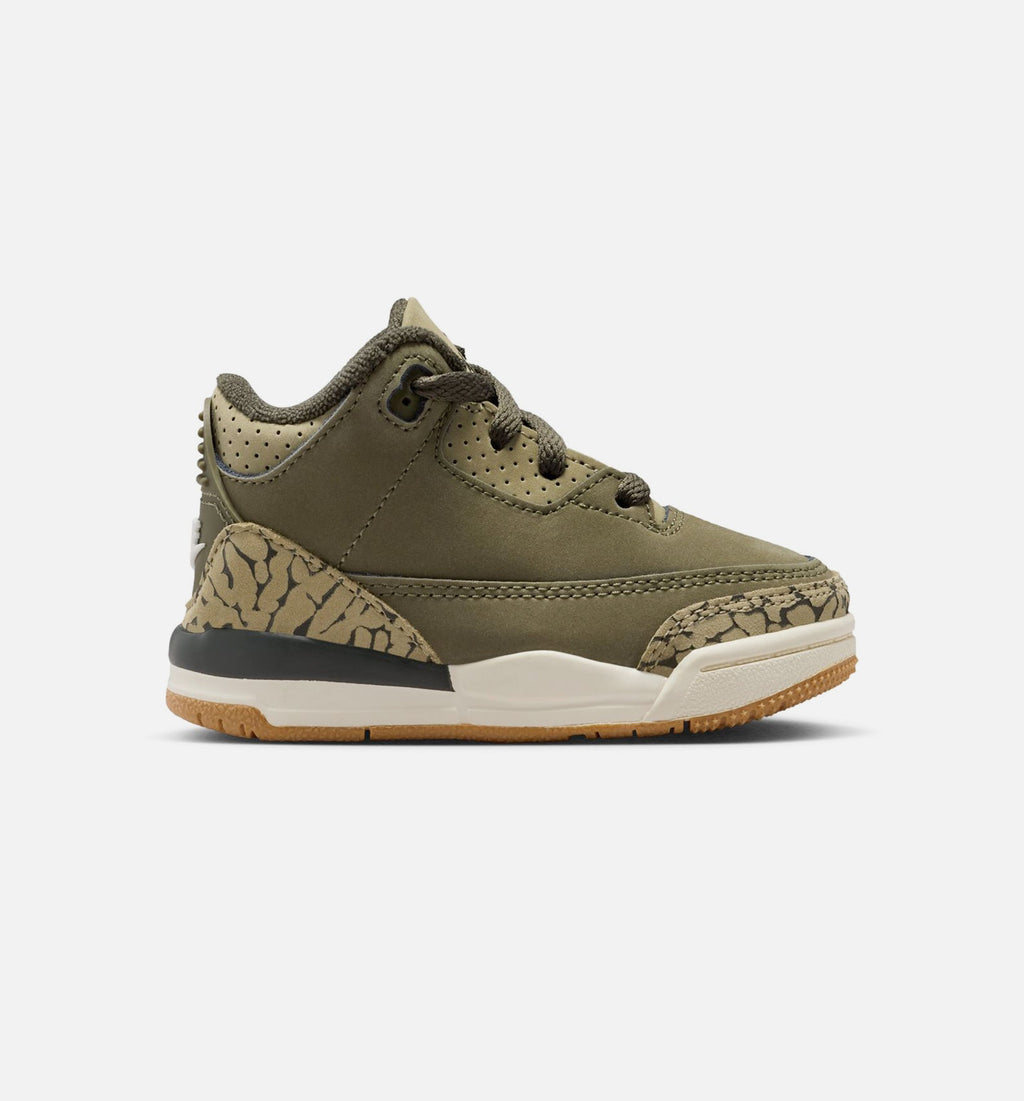 Air Jordan 3 Retro Infant & Toddler Sneakers – Medium Olive