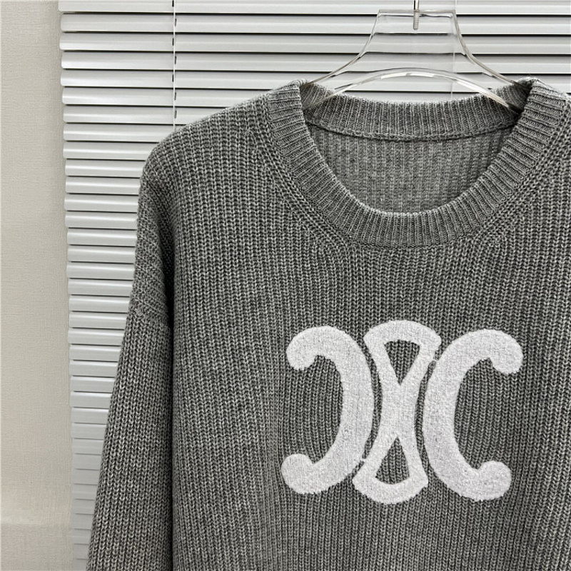 CEC1  Autumn and winter new high-quality men's and women's fashion brand new sweater jacquard letter clothing