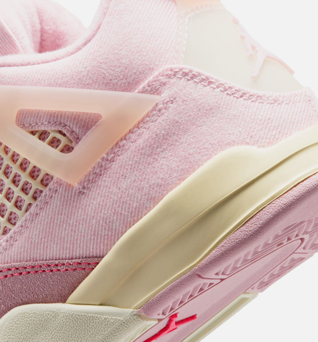 Air Jordan 4 Retro Preschool Sneakers – Pink Pearl/Iced Carmine