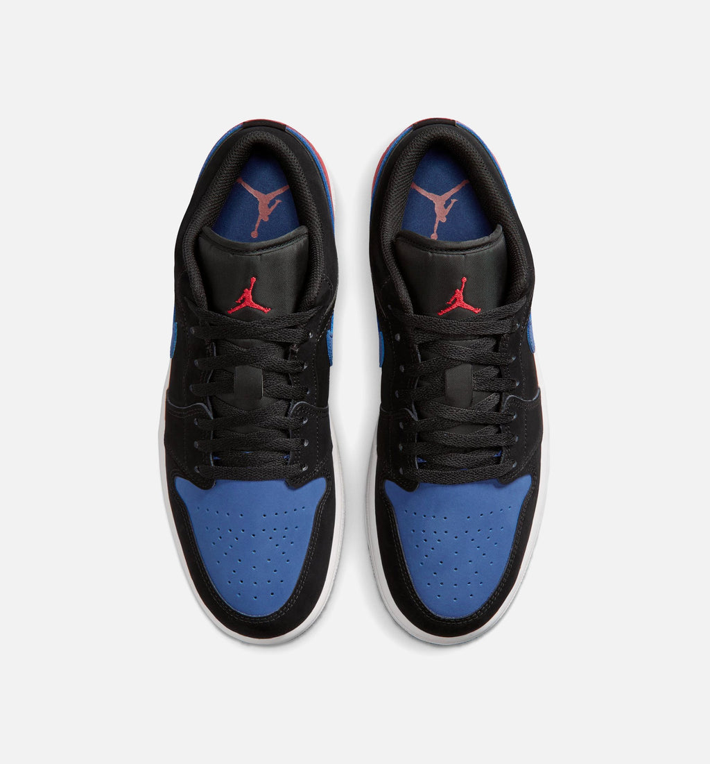 Air Jordan 1 Low Men's Sneakers – Black/True Blue/Varsity Red