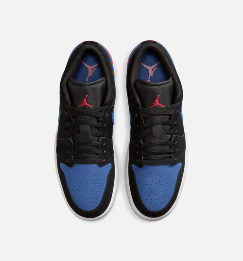 Air Jordan 1 Low Men's Sneakers – Black/True Blue/Varsity Red