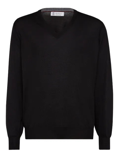 Brunello Cucinelli V-neck knitted jumper