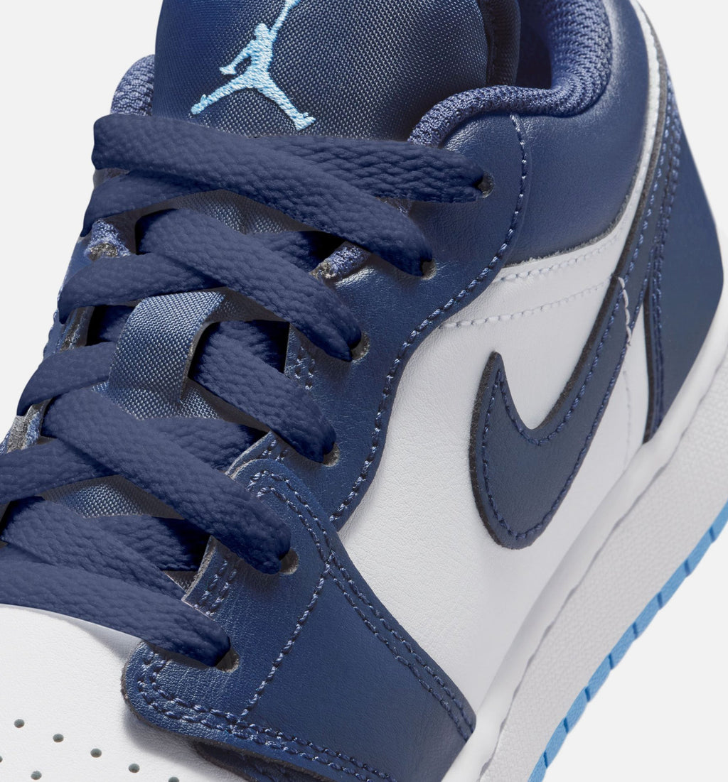 Air Jordan 1 Low Grade School Sneakers – Midnight Navy/University Blue
