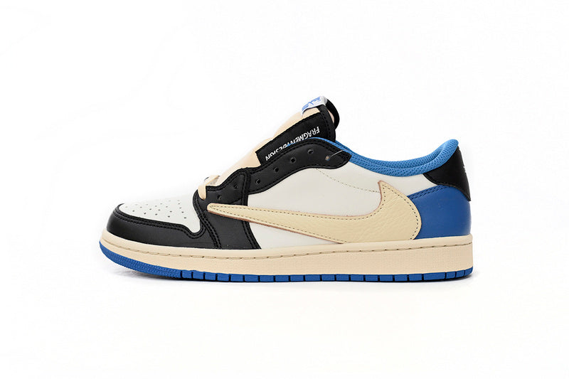 Travis Scott x Fragment Design x Air Jordan 1 Retro Low Rep Sneaker DM7866-140