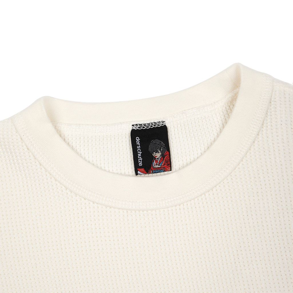"aziza" waffle T Shirt ecru