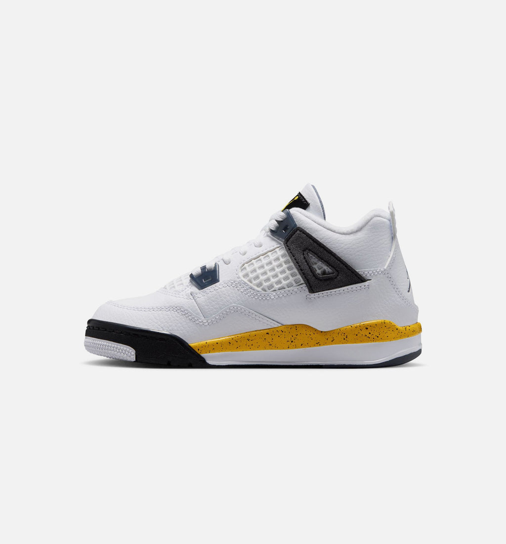 Air Jordan 4 Retro Preschool Sneakers – Rare Air Tour Yellow