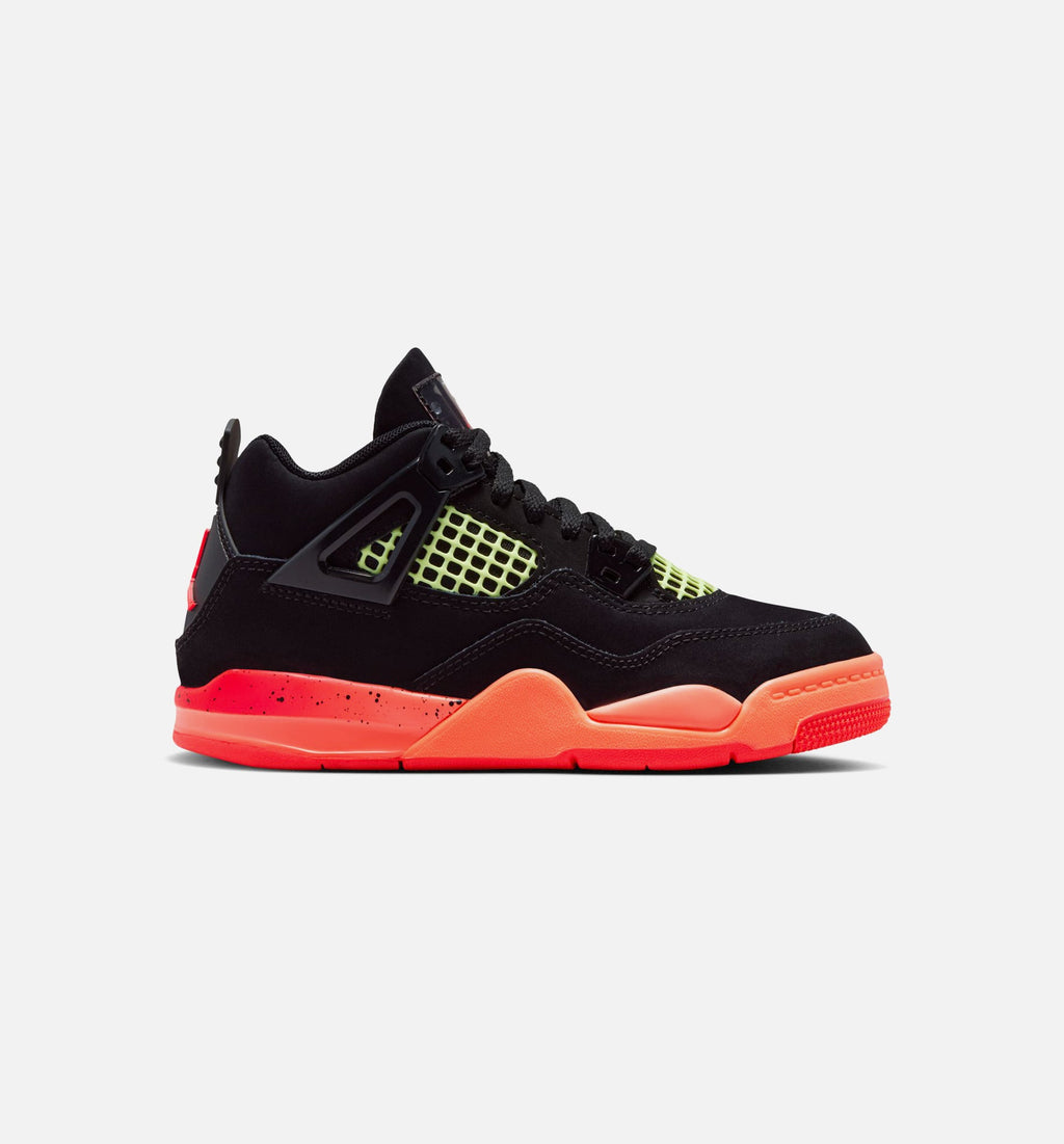 Air Jordan 4 Retro Preschool Sneakers – Black Infrared 23