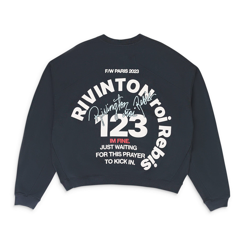 CVA PARIS CREWNECK BLACK SWEATSHIRTS