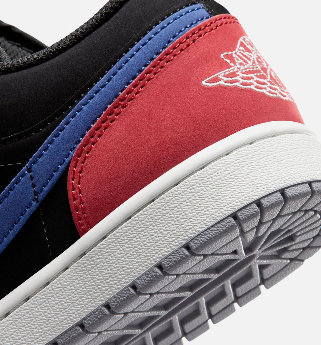 Air Jordan 1 Low Men's Sneakers – Black/True Blue/Varsity Red