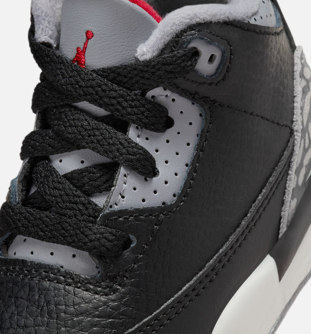 Air Jordan 3 Retro Infant & Toddler Sneakers – Black Cement