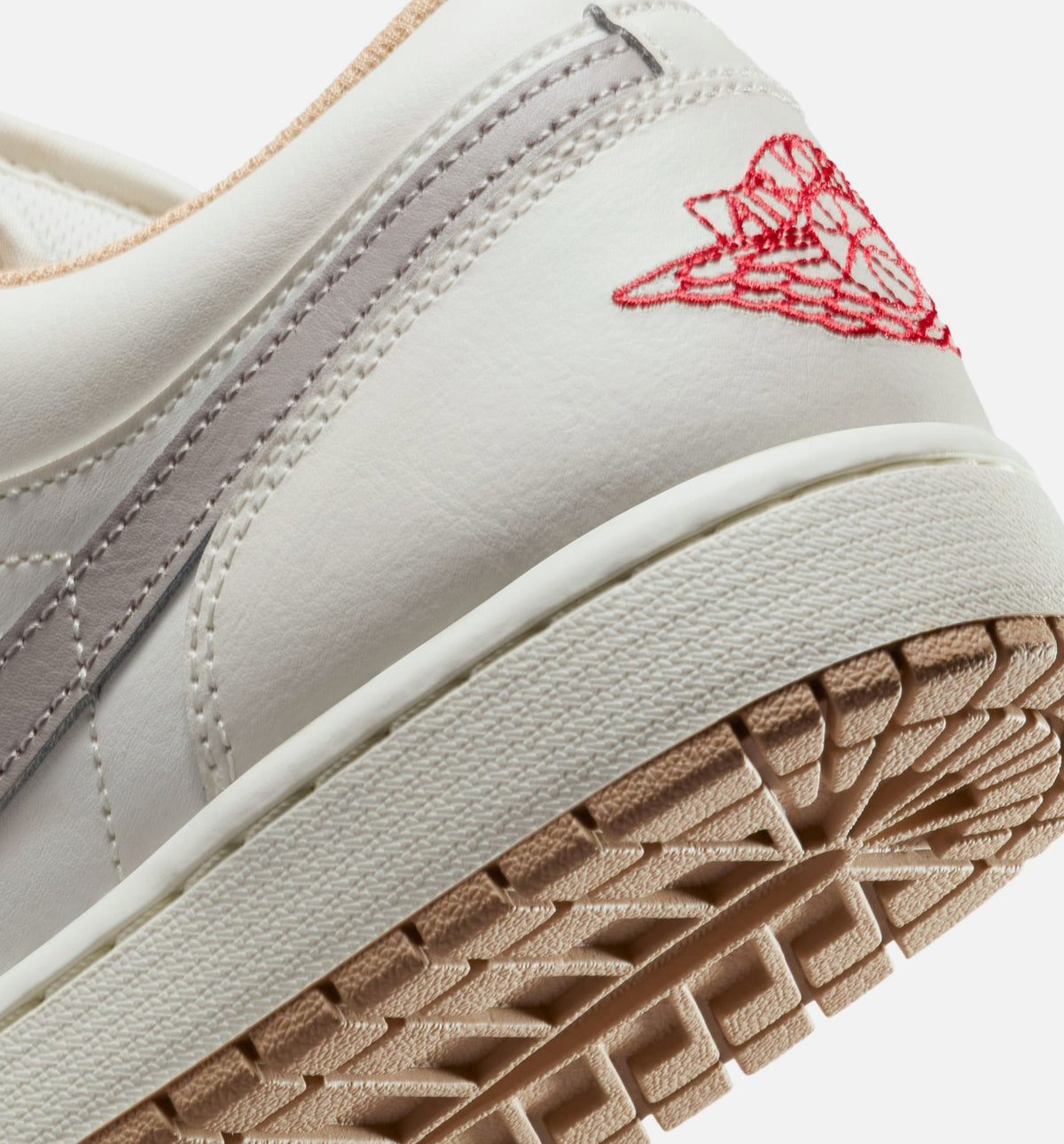 Air Jordan 1 Low Men's Sneakers – Sail/Fire Red