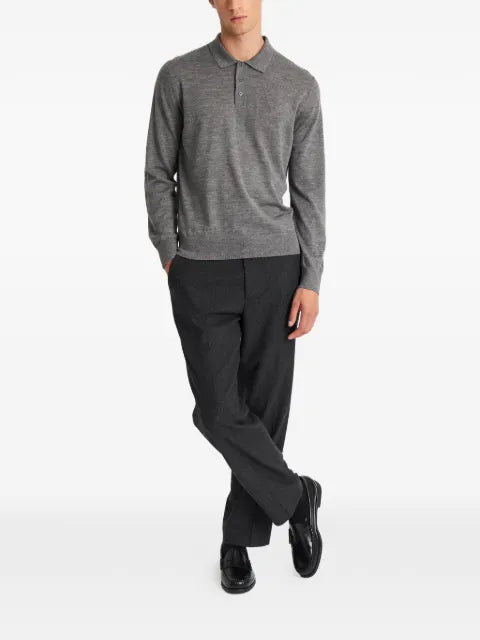 Pringle of Scotland polo-collar merino wool jumper