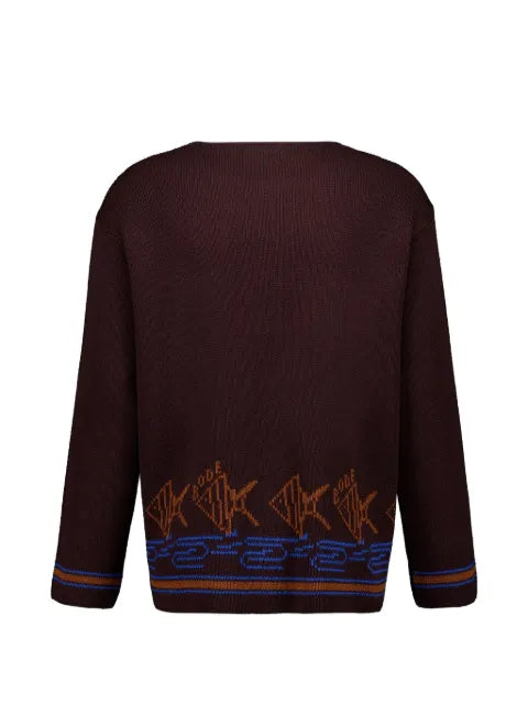 BODE school fish cotton knitwear