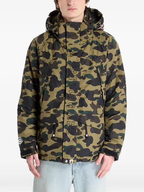 A BATHING APE® 1 St Camo shark-detail jacket