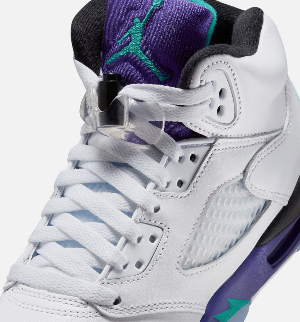 Air Jordan 5 Retro Grade School Sneakers – Grape