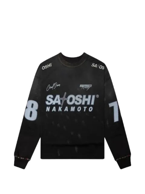 SATOSHI NAKAMOTO Moto logo-print sweatshirt