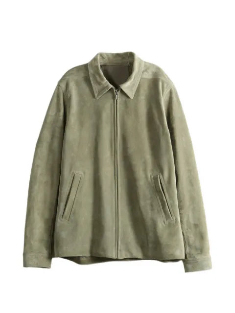 Rick Owens suede zip-up jacket