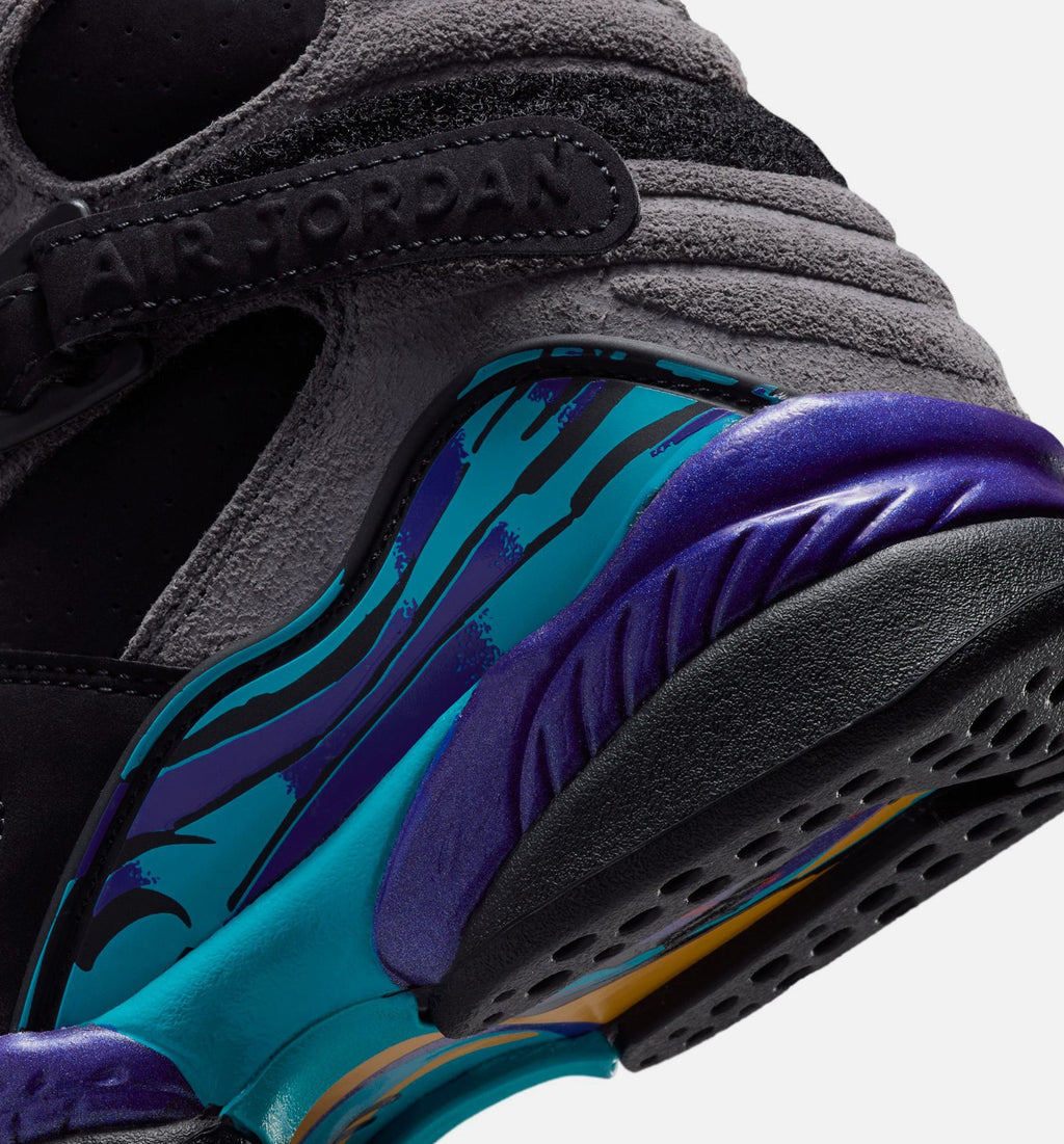 Air Jordan 8 Retro Grade School Sneakers – Aqua