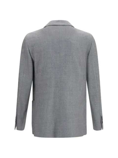 Lardini double-breasted patch-pockets blazer
