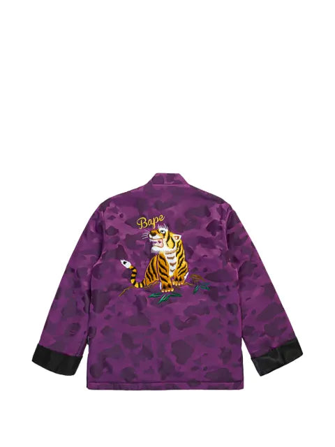 A BATHING APE® Camo Tiger Padded China jacket