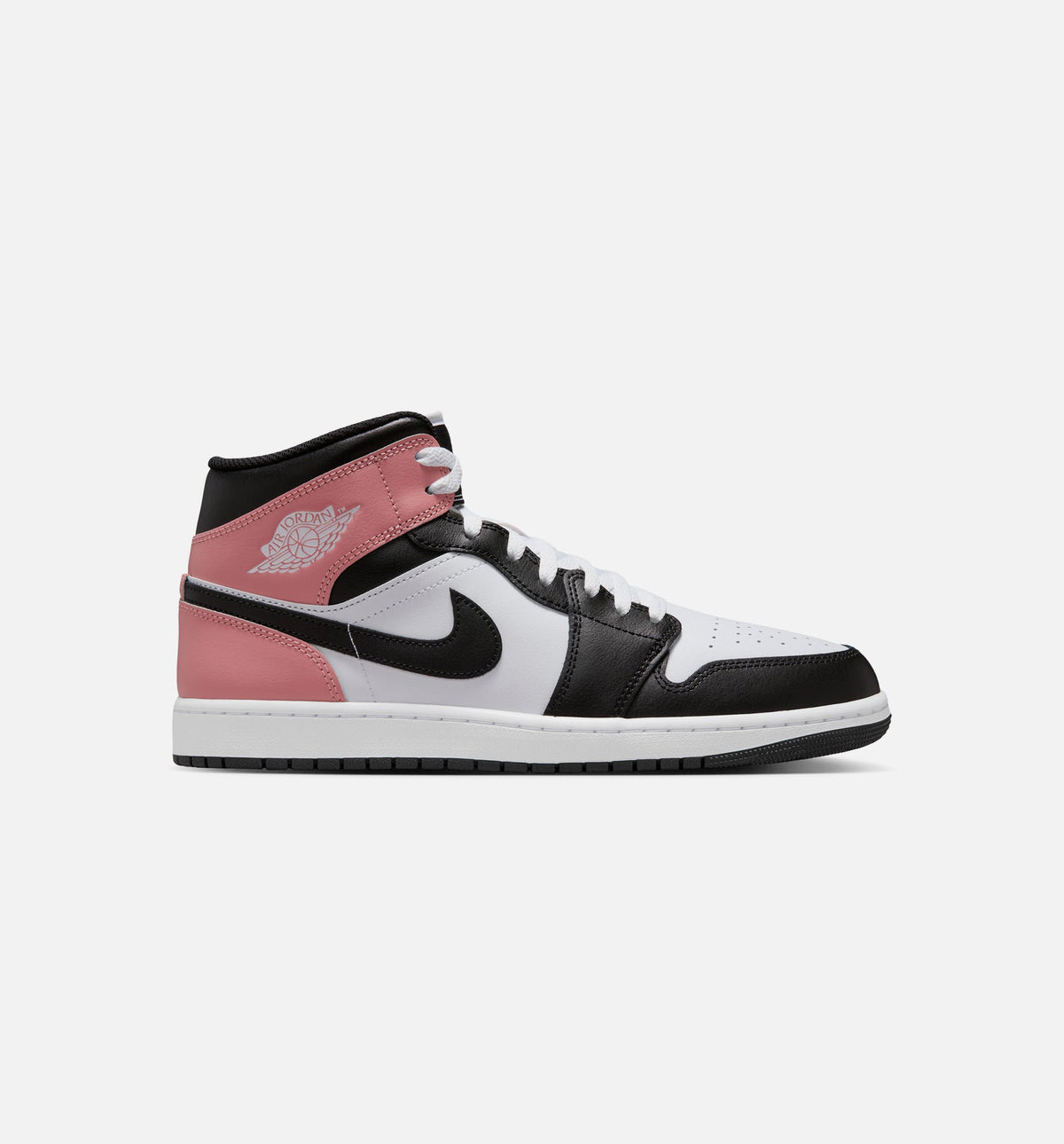 Air Jordan 1 Mid Men's Sneakers – White/Rust Pink/Black