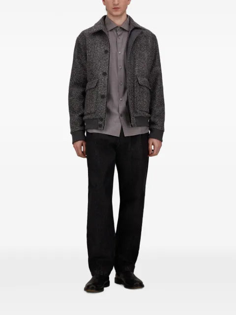 Herno herringbone-weave jacket