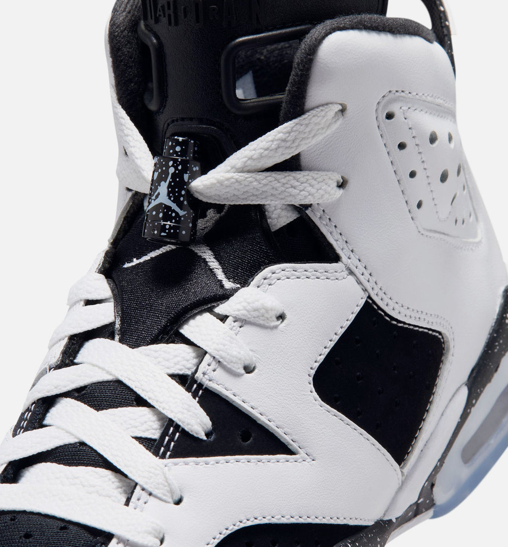 Air Jordan 6 Retro Grade School Sneakers – Black/White