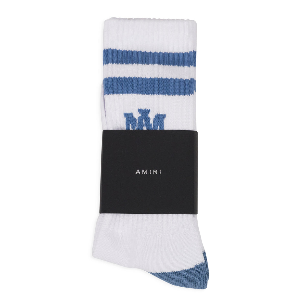 White/Ashley Blue MA Stripe Socks