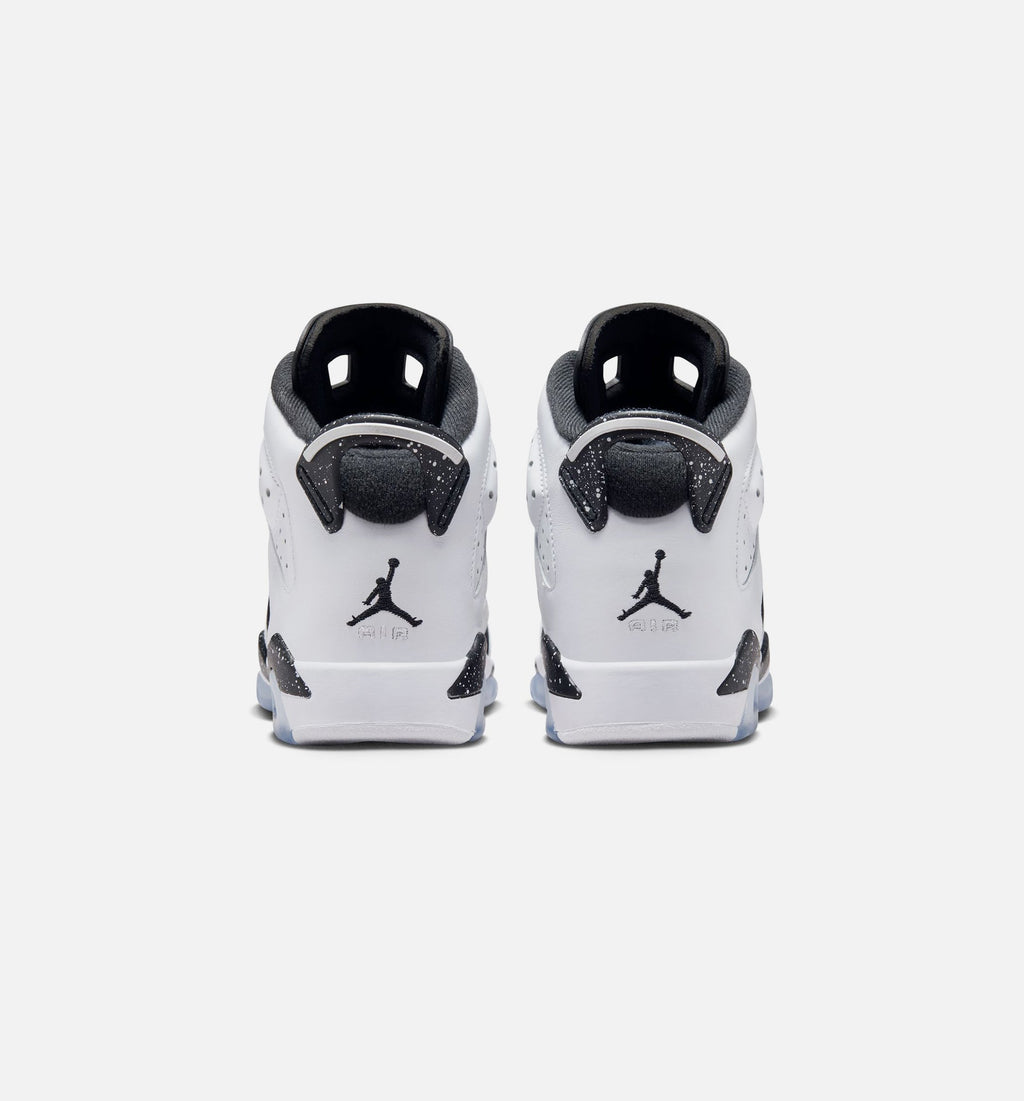 Air Jordan 6 Retro Grade School Sneakers – Black/White