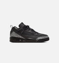 Spizike Low Men's Basketball Shoes – Black/Metallic Silver