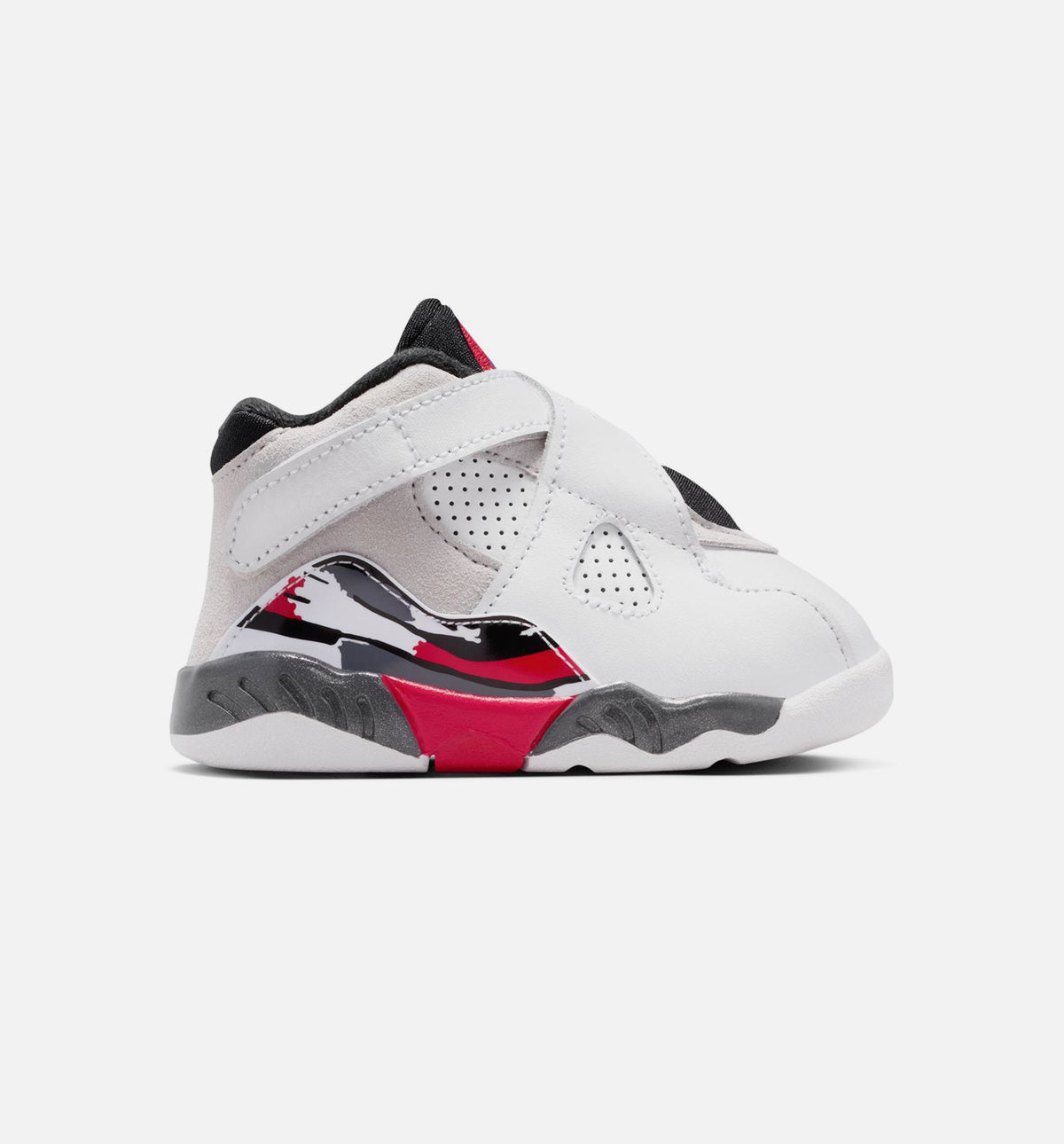 Air Jordan 8 Retro Infant & Toddler Sneakers – White/True Red