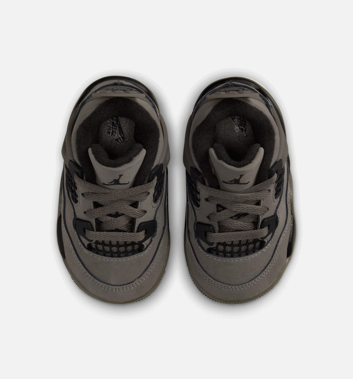 Air Jordan 4 Retro Infant & Toddler Sneakers – Cave Stone/Black