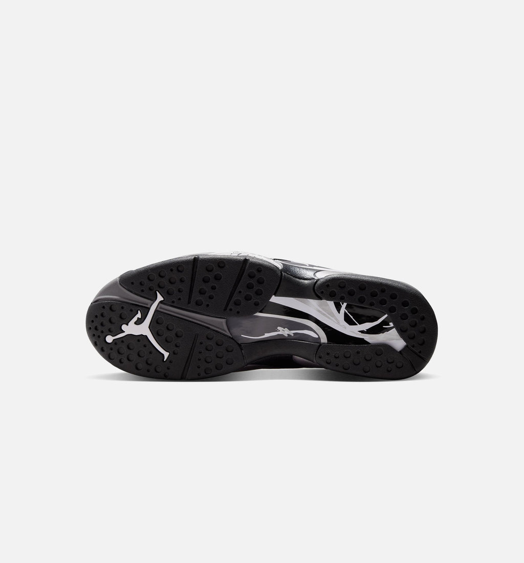 Air Jordan 8 Retro Men's Sneakers – Chrome Black/Light Graphite