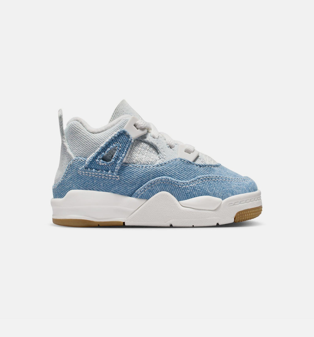 Air Jordan 4 Retro Infant & Toddler Sneakers – Worn Blue
