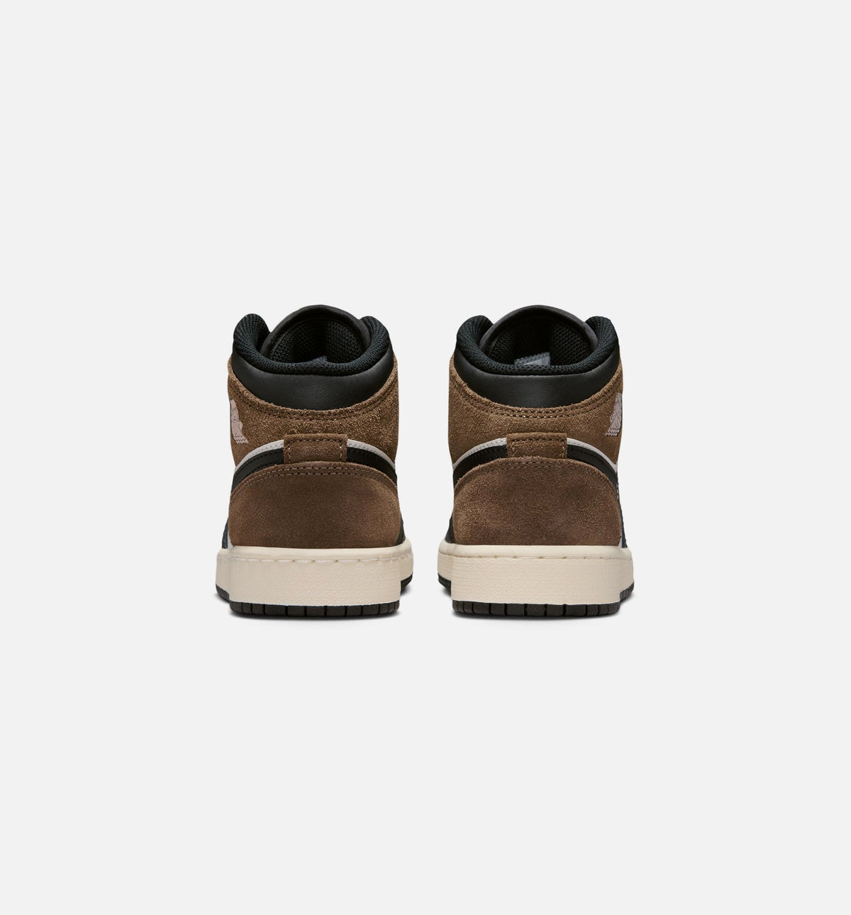 Air Jordan 1 Mid Grade School Sneakers – Black/Palomino