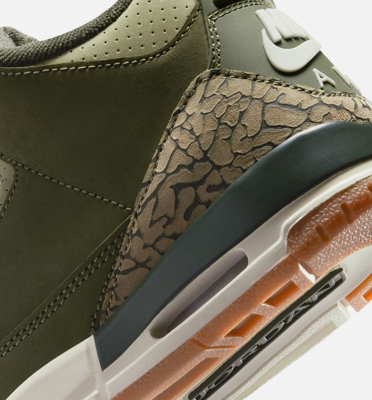Air Jordan 3 Retro Grade School Sneakers – Medium Olive