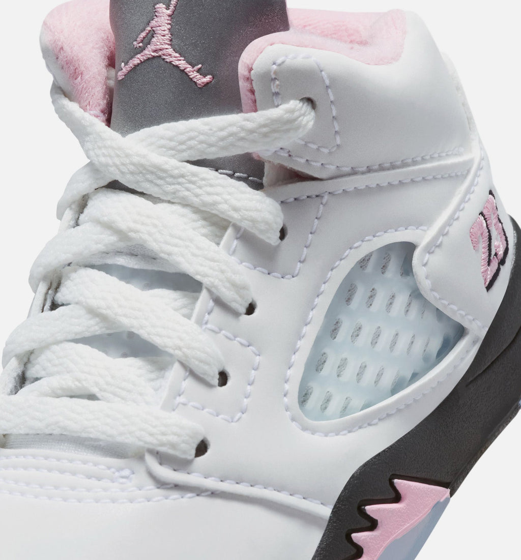 Air Jordan 5 Retro Infant & Toddler Sneakers – Medium Soft Pink