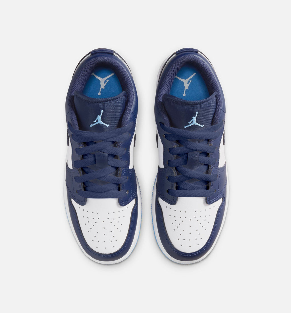 Air Jordan 1 Low Grade School Sneakers – Midnight Navy/University Blue