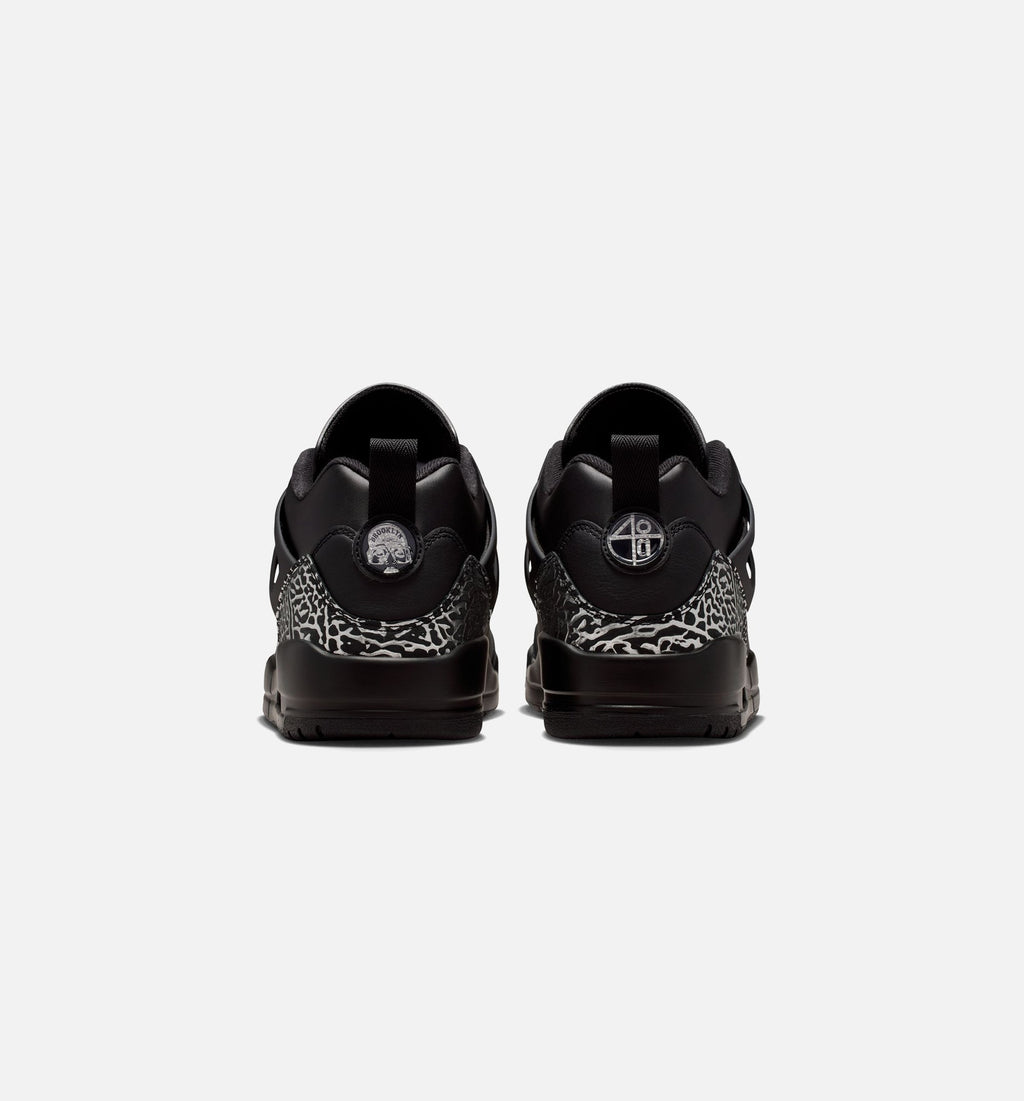 Spizike Low Men's Basketball Shoes – Black/Metallic Silver