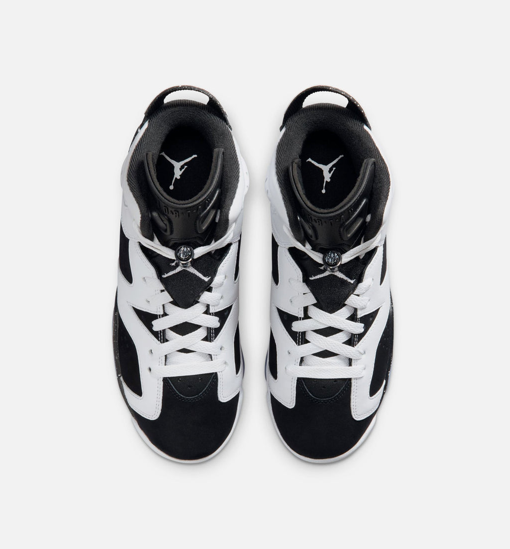 Air Jordan 6 Retro Grade School Sneakers – Black/White