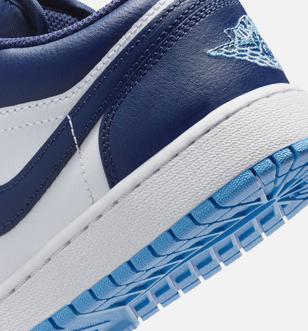 Air Jordan 1 Low Grade School Sneakers – Midnight Navy/University Blue