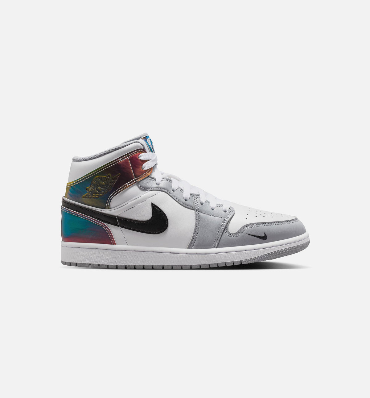Air Jordan 1 Mid SE Men's Sneakers – Black/White/Wolf Grey