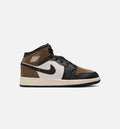 Air Jordan 1 Mid Grade School Sneakers – Black/Palomino